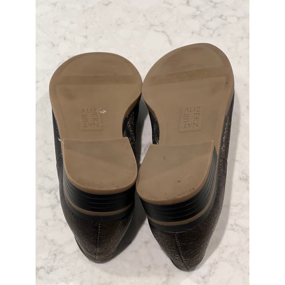 Naturalizer Women’s Reagan Leather Round Toe Side Zip‎ Bootie Size 6.5 BrownGold - Picture 6 of 7